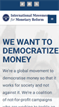 Mobile Screenshot of internationalmoneyreform.org